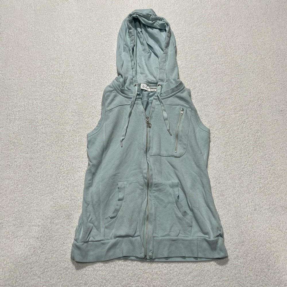 GOOD CONDITION!! Soundgirl Tank‎ Top Hoodie Sleeve-less Light Blue Size: M